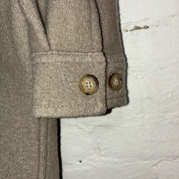 Wilfred Free Aritzia The Ganna Quilted Wool Shirt Jacket Shacket Brown XS - Picture 7 of 11